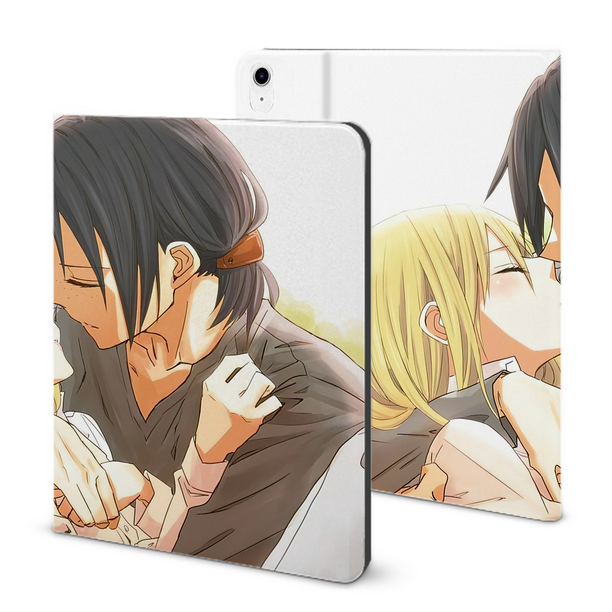 （画像用） 進撃の巨人 Attack on Titan IPad ケース ブック型 PUレザー TPU 耐衝撃 軽量 薄型 ペン収納なし 全面保護 IPad 各モデル対応